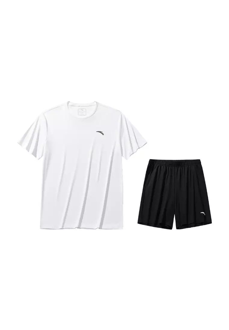Men Training Knit Sport Set Loose-Fit Breathable Moisture-Wicking Quick-Dry Fitness 9525B7207A