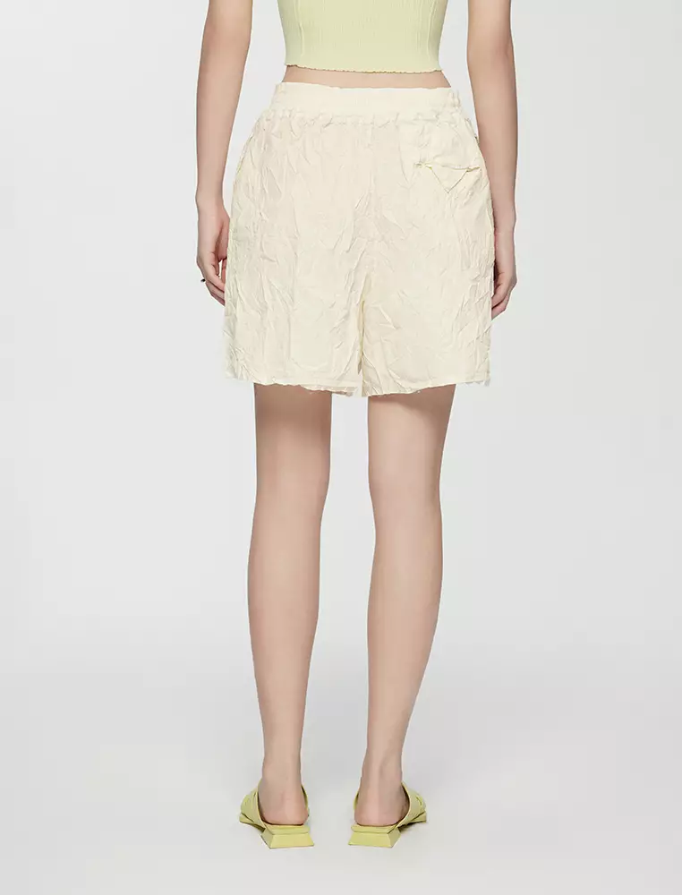 Pleated Loose Fit Shorts