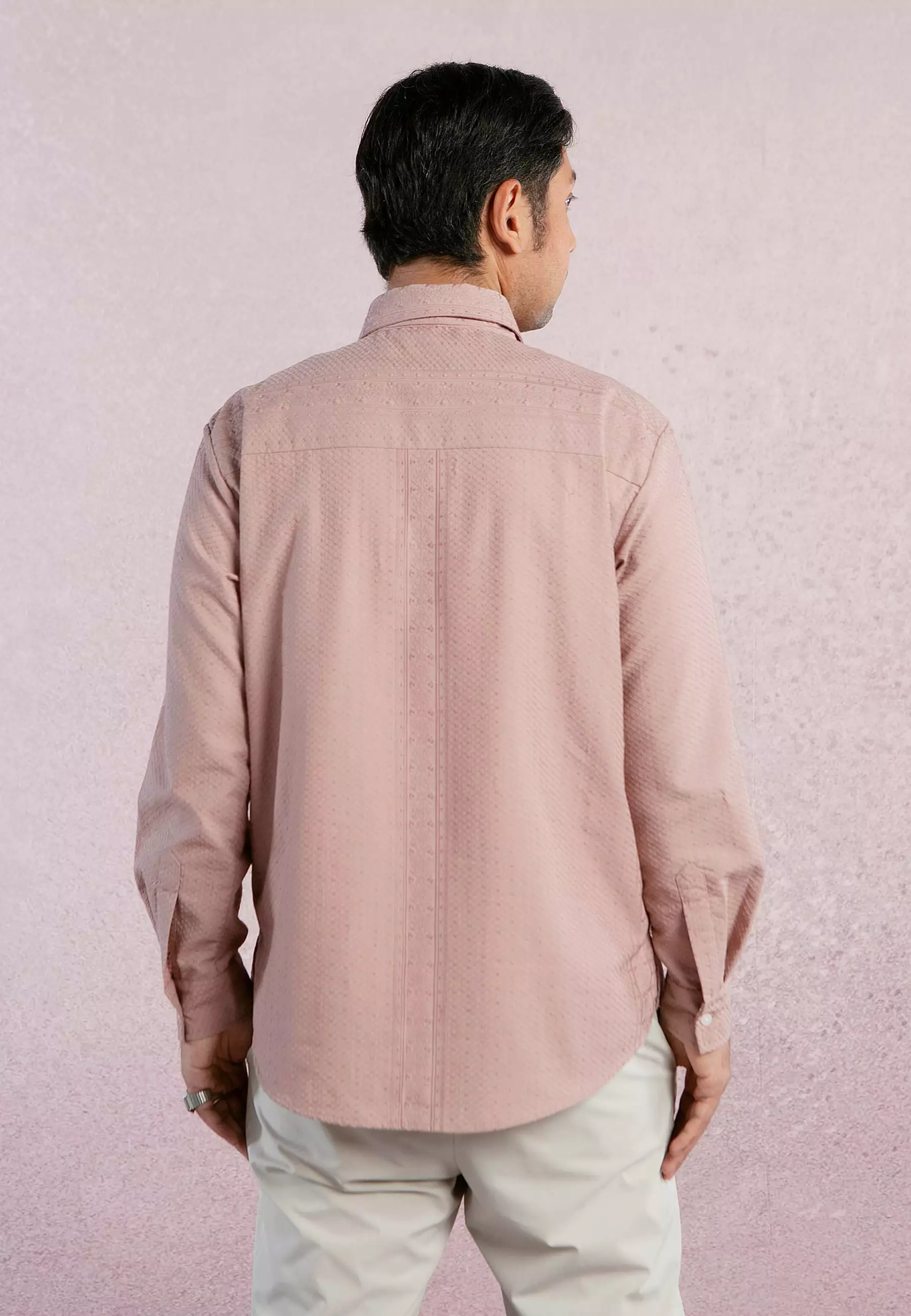 HijabChic x Tiqasya Luca Pale Mauve Koko - Koko Lebaran Sarimbit Katun Premium Lembut Polos Lengan Panjang