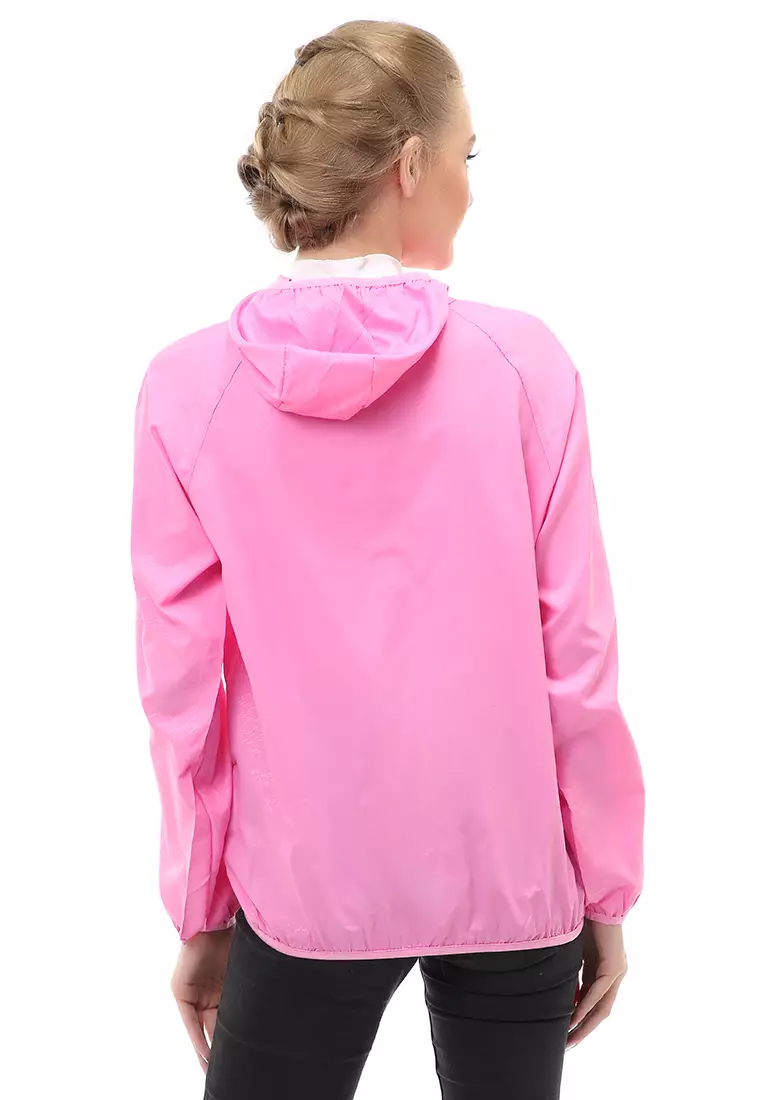 Hardwin Jaket Hoodie Wanita Pelindung UV Anti Air Material Polyester ORIGINAL - Light Pink
