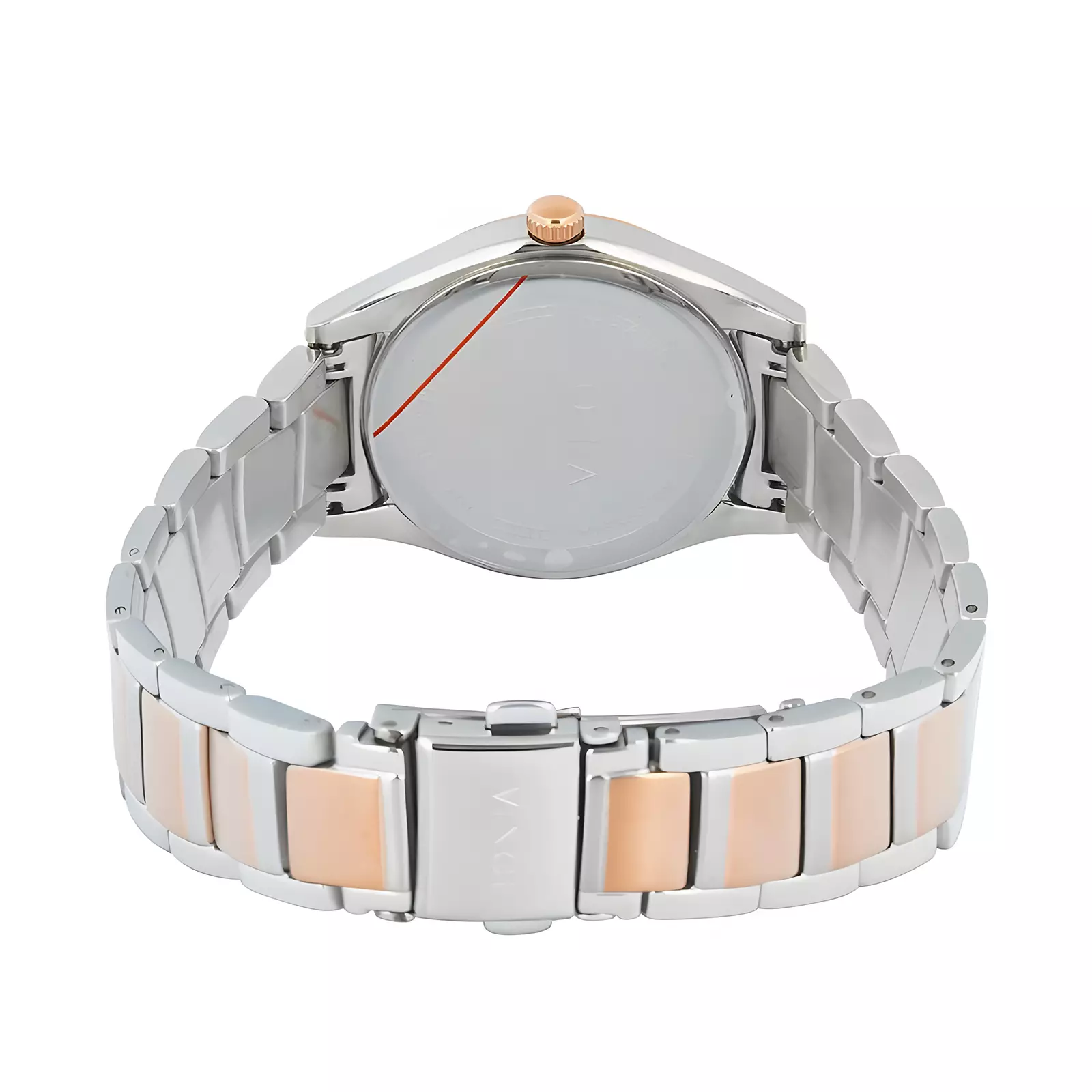 Bonia Sapphire Glass - Jam Tangan Analog Wanita - Rose Gold Silver - Stainless Steel -  B10863-2612