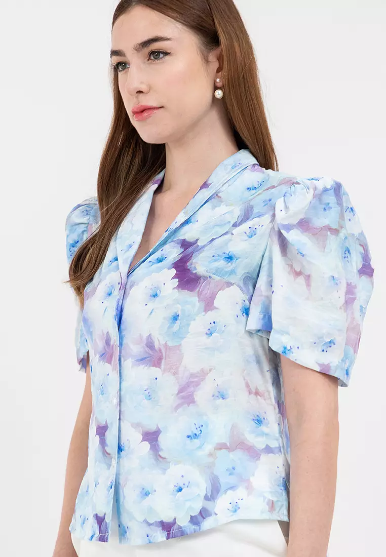 AEMIE Filipiniana Butterfly Sleeves Blouse