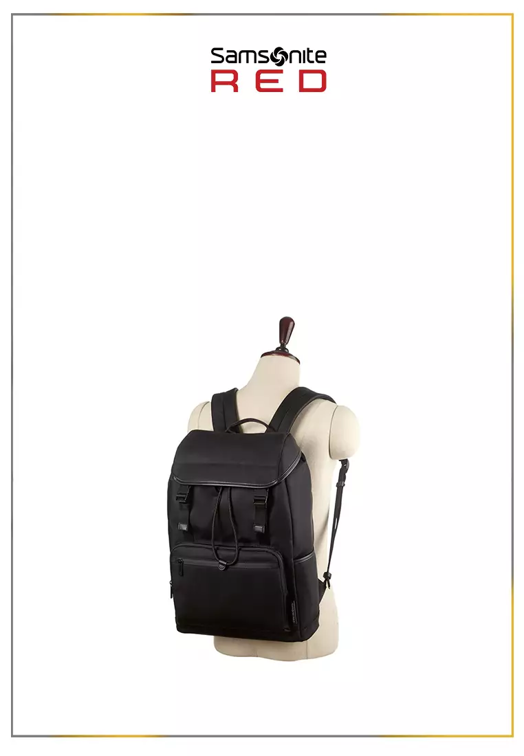 Samsonite Red Label Ellwood Flap Backpack – Black