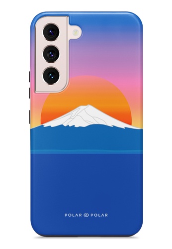 Polar Polar blue Fujisan Sunset Samsung Galaxy S22 5G Dual-Layer Protective Phone Case (Glossy) 27D90ACA0FF5B4GS_1