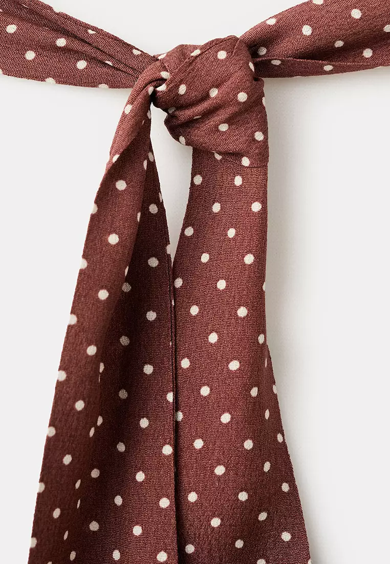 A-Line Polka-Dot Dress