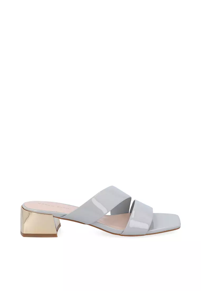 Discount on Carlo Rino  shoes - SKU: Medium Grey Harper Heeled Sandals