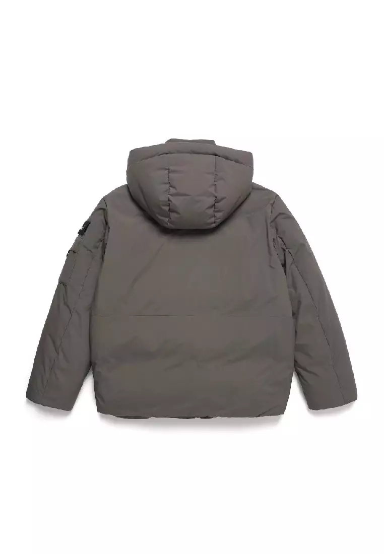 Non quilted down jacket hotsell