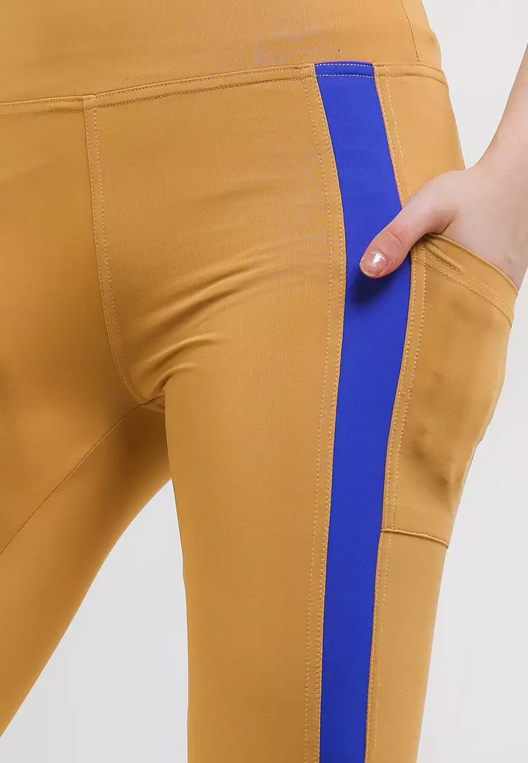 Celana Panjang Legging Olahraga Ladies Sport Long Pants Active Sport Olahraga Senam Yoga Pilates Gym Ketat Spandex