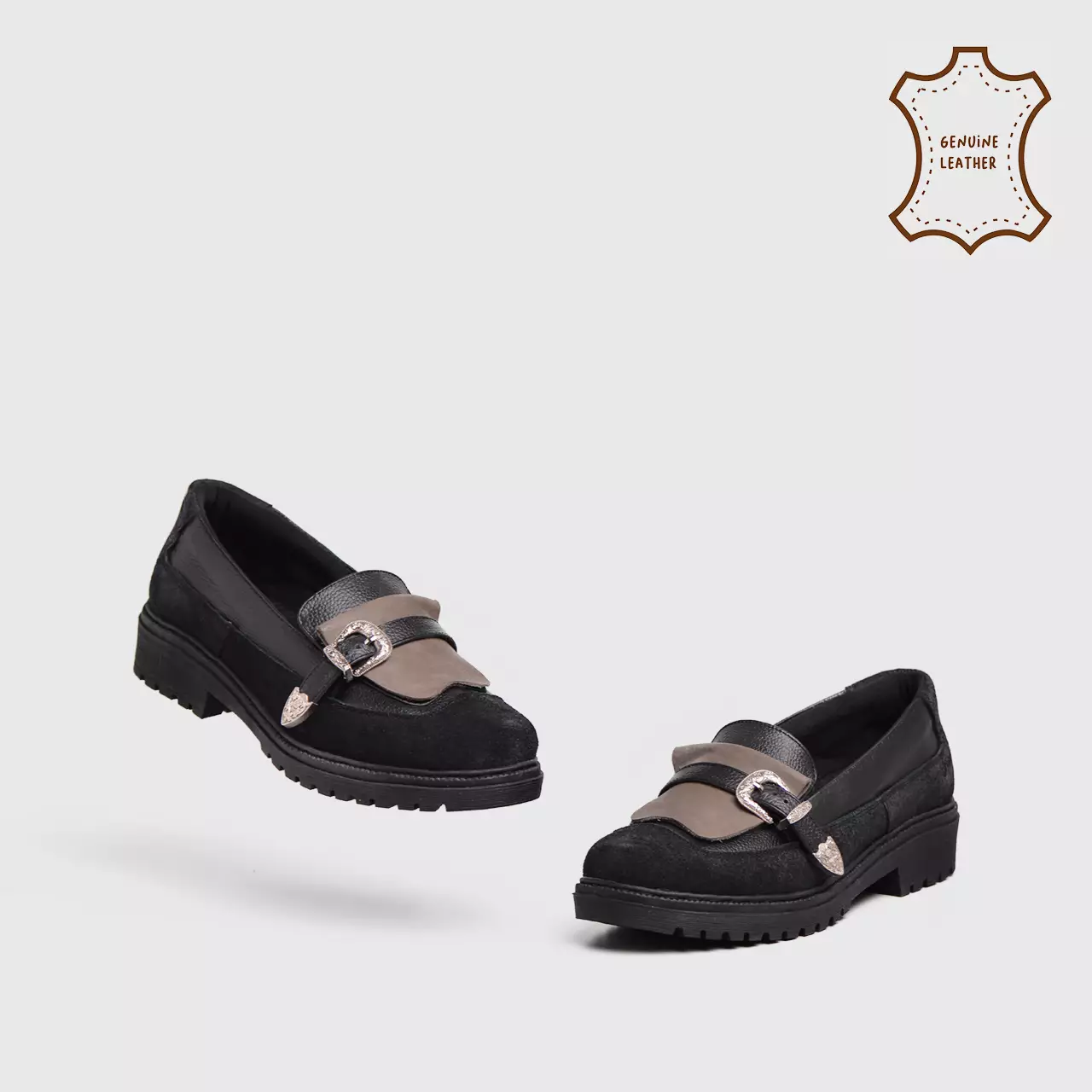 Melvia Loafer Genuine Leather Black