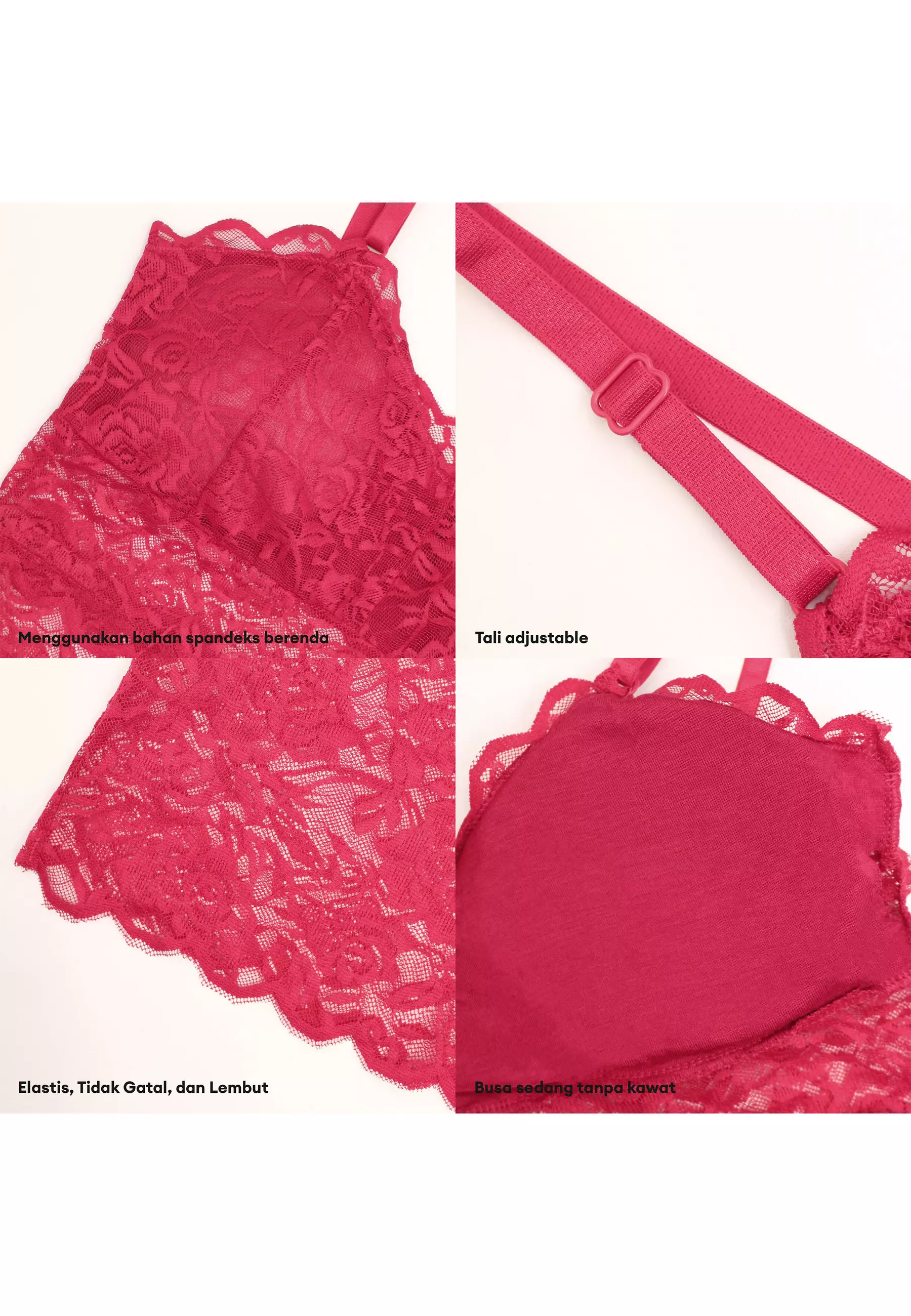 You’ve ( YouHave ) Tanktop Bralette Bra Busa Renda Lace Brukat Tank Top Singlet BH Wanita Tang Top Perempuan 100157