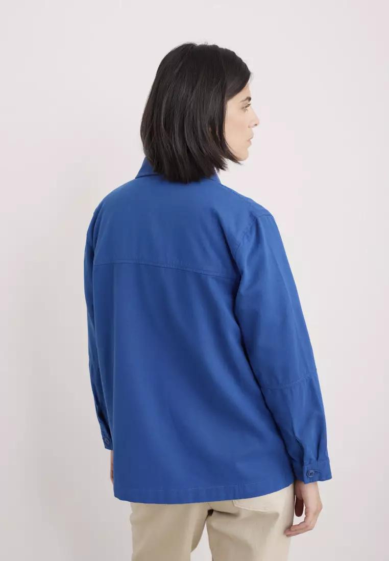 Seasalt Cornwall Blue Long Field Jacket