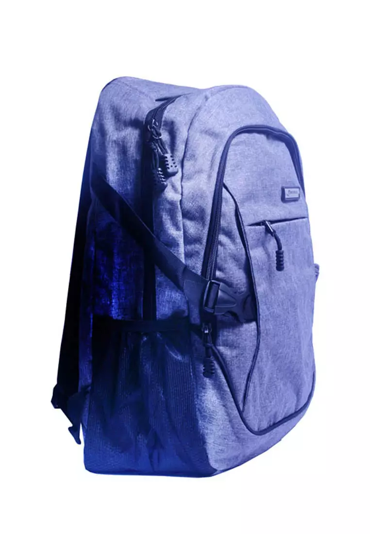 Victor Backpack Tas Ransel Laptop Pria Material Oxford dengan USB Charger Port ORIGINAL - Gray