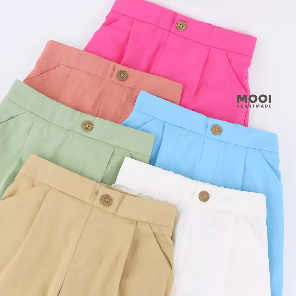 Mooi Celana Panjang Chinos Anak Perempuan Reiko Cullotes Pants - Baby Blue