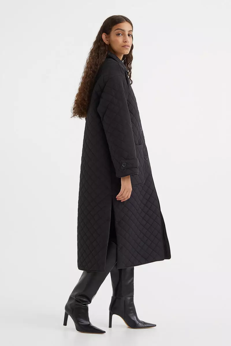 H&m quilted store coat
