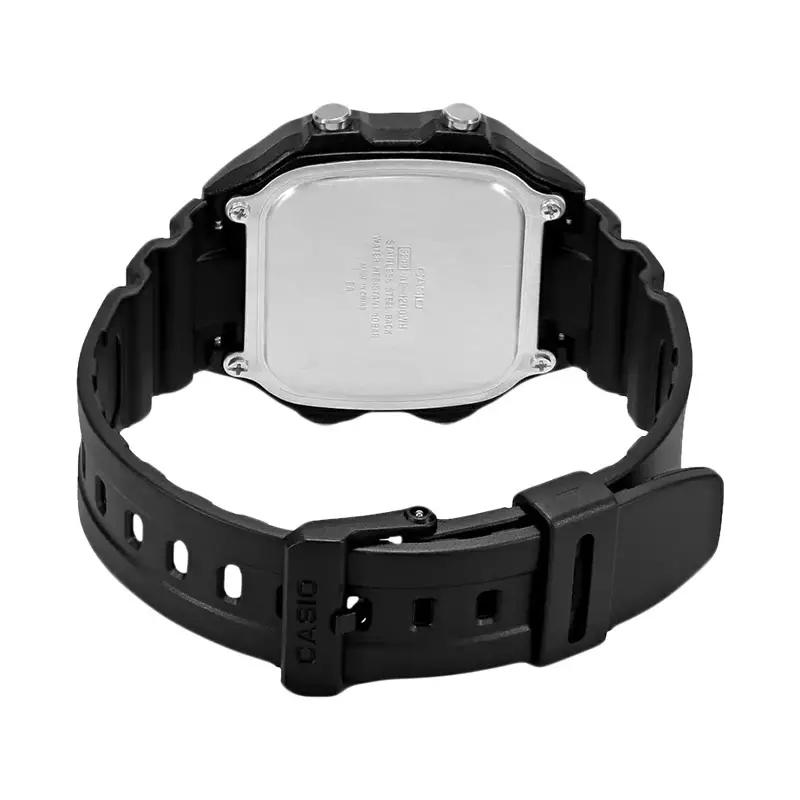 Jam Tangan Pria Digital Casio Standard AE-1200WH-1AVDF AE1200 AE-1200WH Black Resin Band