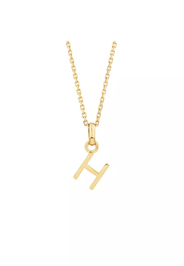 Gold 2025 letter pendant