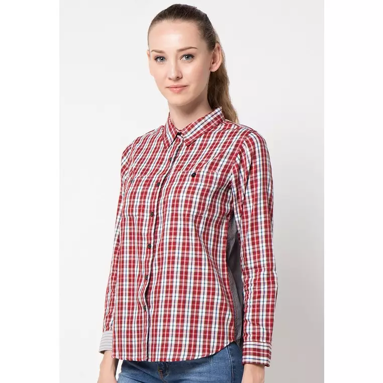 Kari Shirt In Red Grey