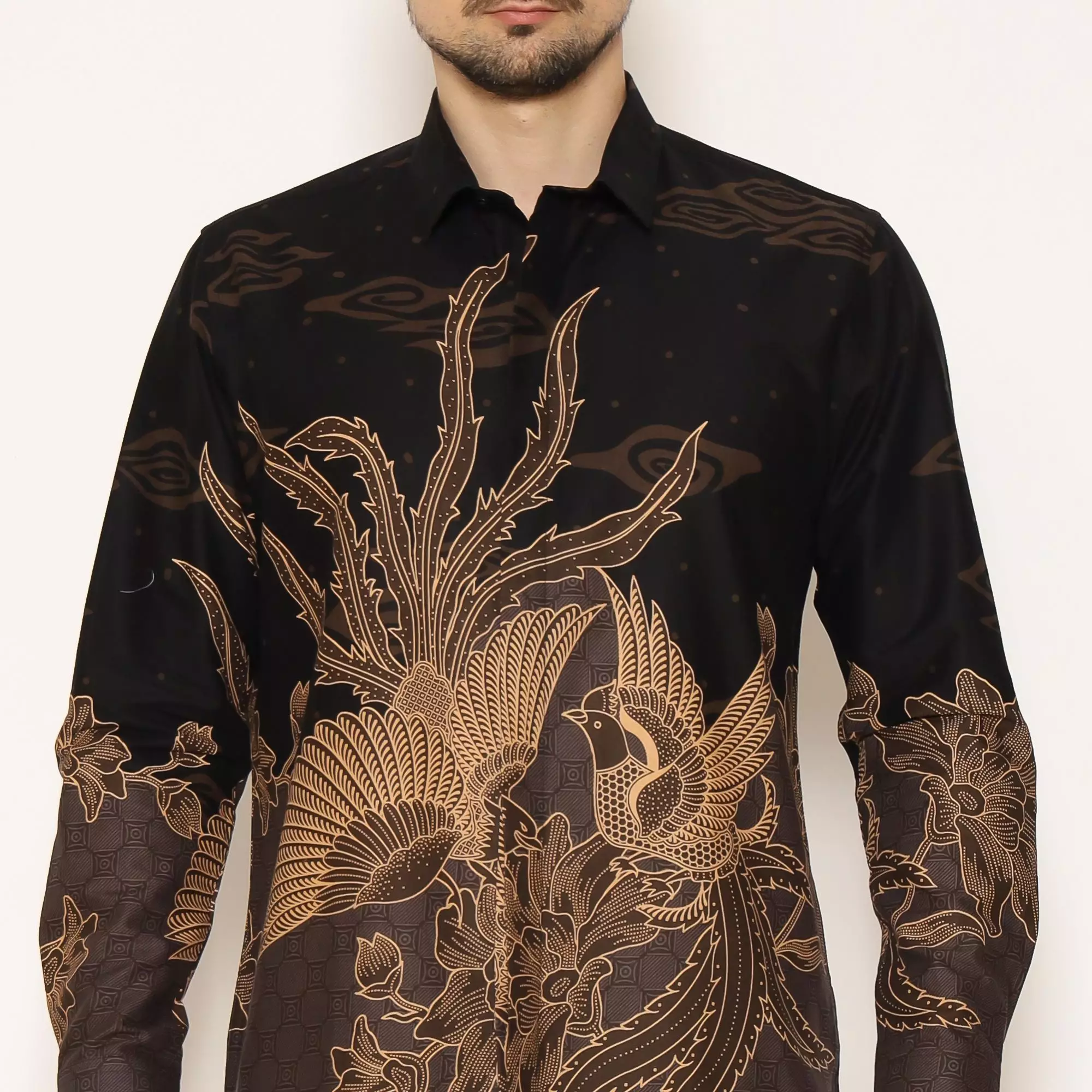 MAGINOT SWARA Batik Pria Slim Fit Lengan Panjang