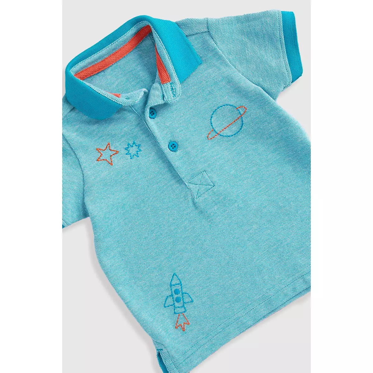 Mothercare Space Polo Shirt - Kaos Polo Bayi Laki-laki (Hijau)