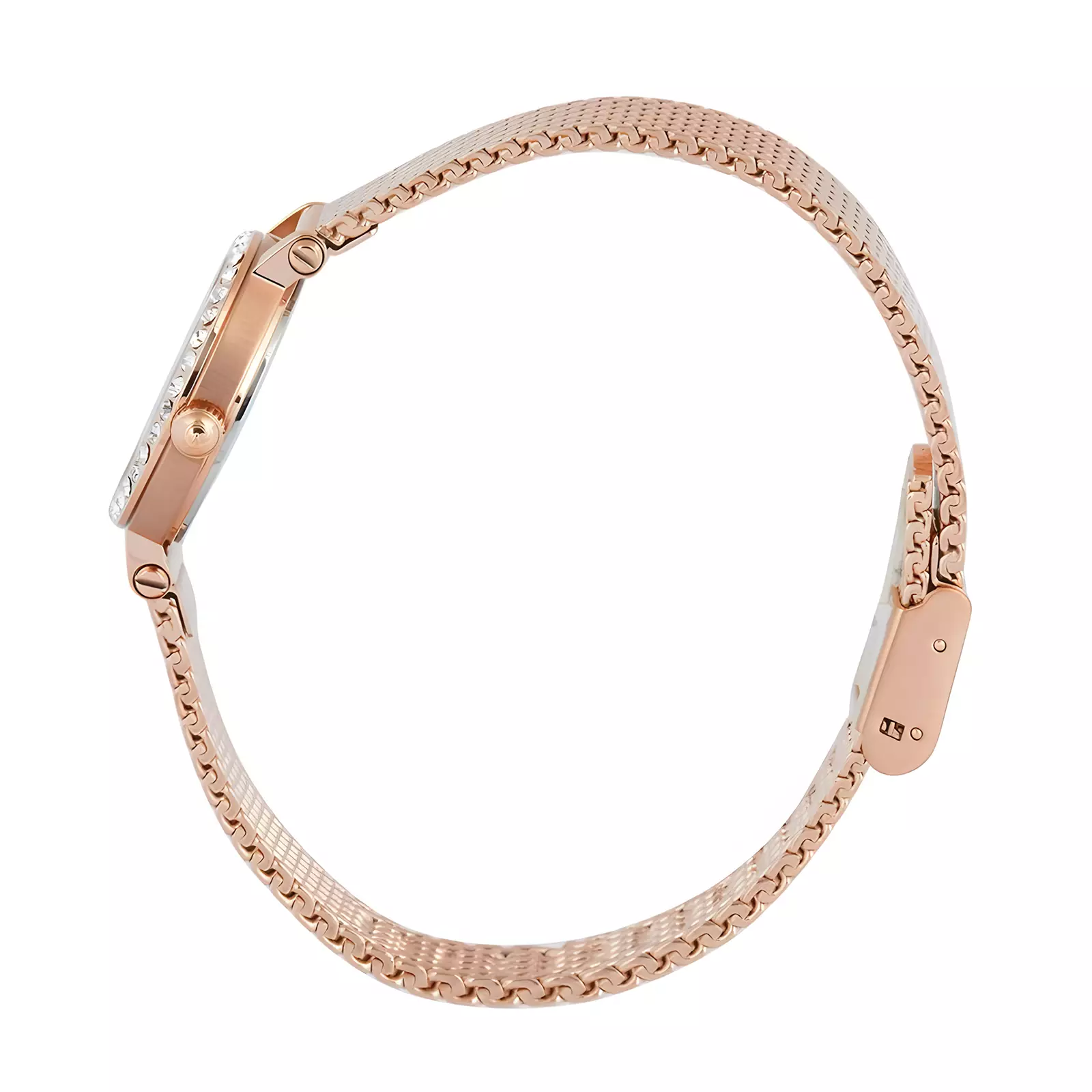 Alexandre Christie Sapphire Glass - Jam Tangan Analog Wanita - Rose Gold Red - Stainless Steel - 2B76 LHBRGRE