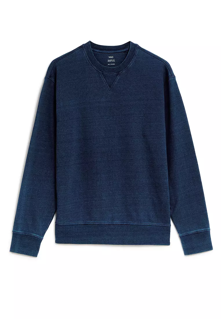 Relaxed Fit Pure Cotton Sweatshirt