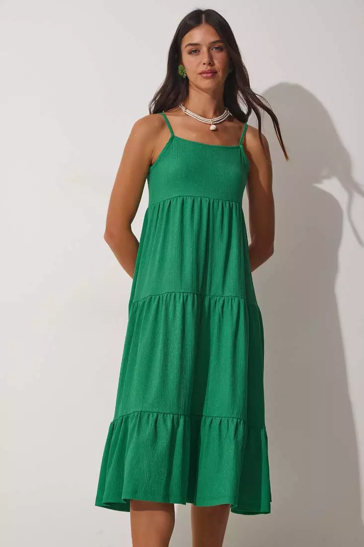 Strappy Tiered Dress