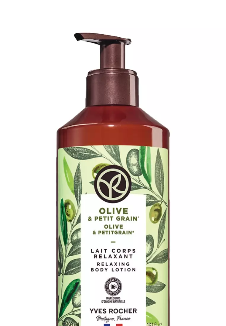 Olive Petitgrain Relaxing Body Lotion - 390ml Natural, Silicone Free, Colorant Free