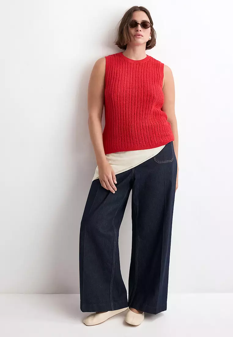 Openwork Knit Top