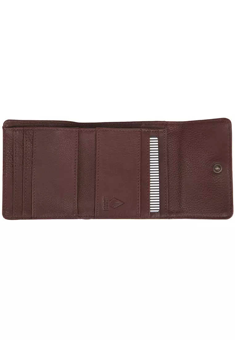 GLW MINITRIPI LEATHER WALLET BROWN