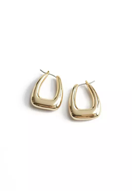 Chunky Square Hoop Earrings