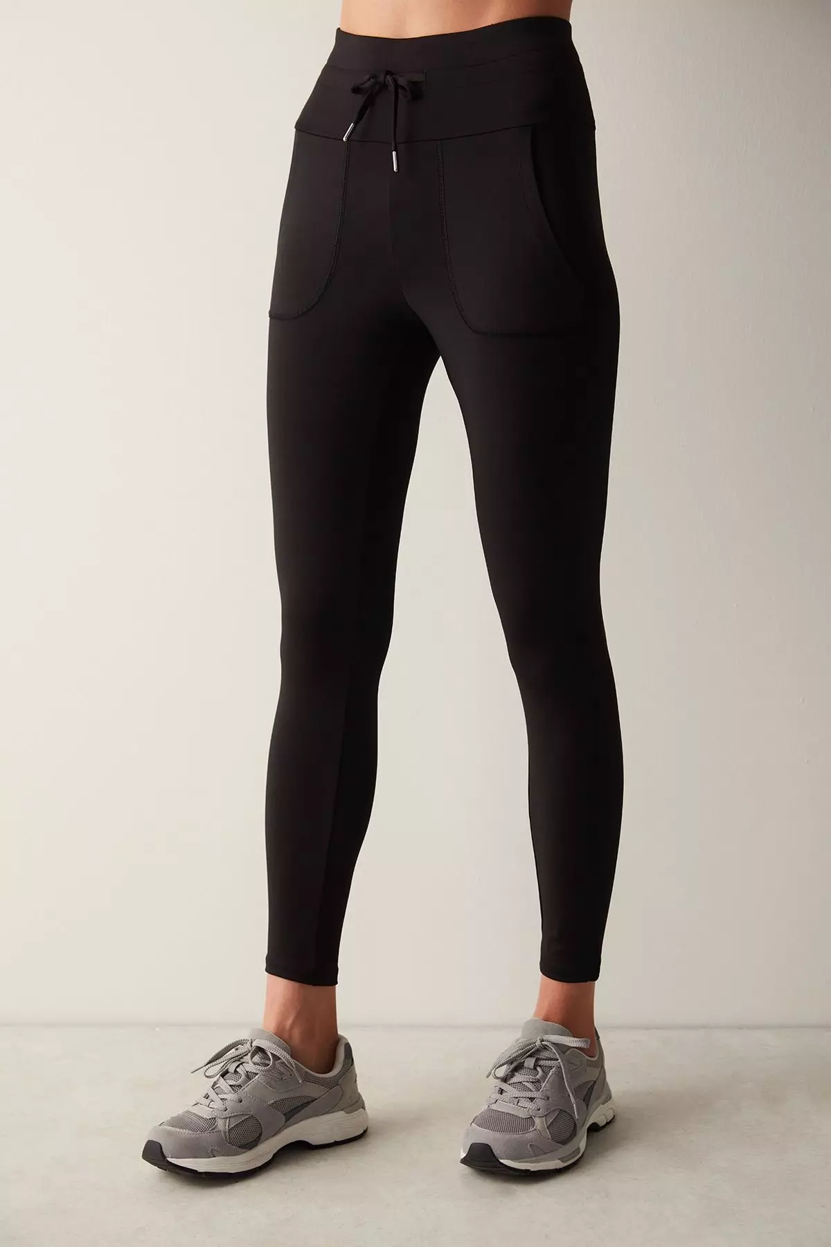 Penti Black Comfort High Waist Pocket Detailed Ankle Length