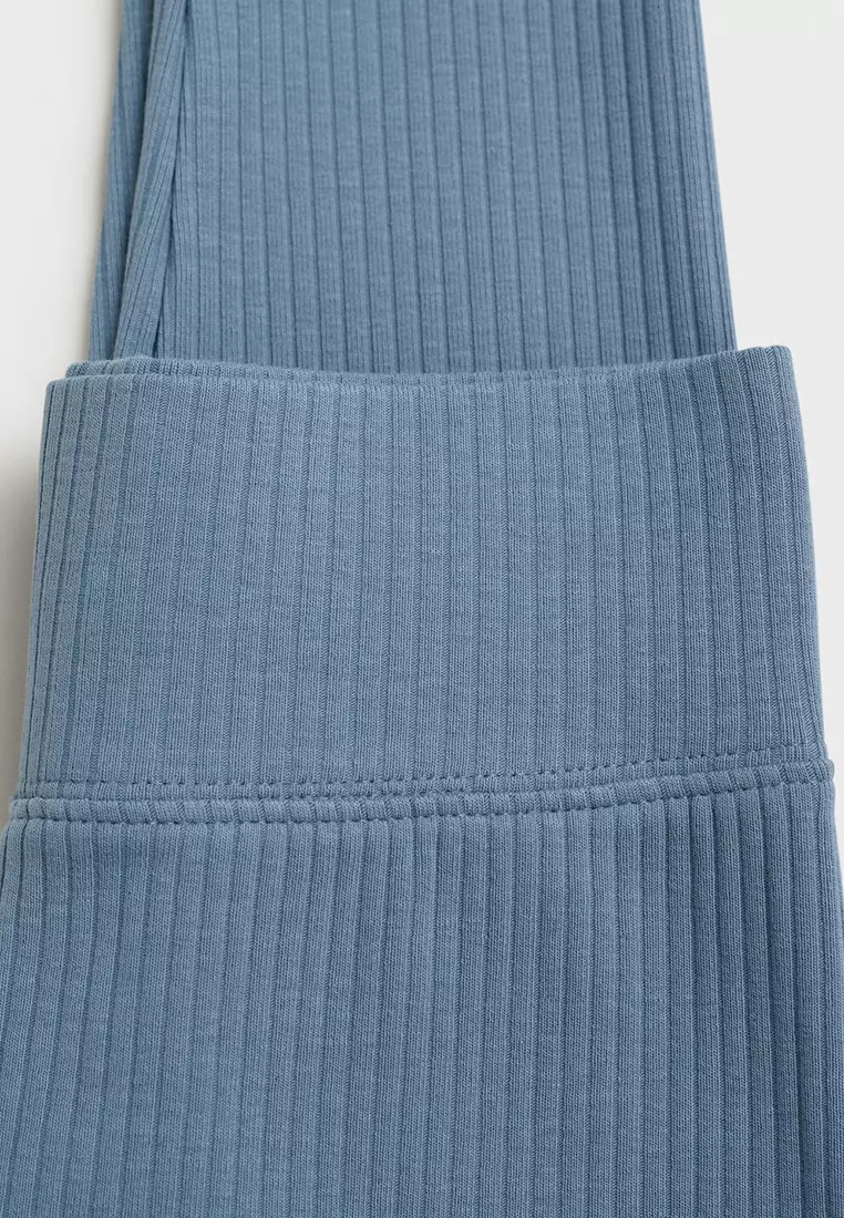 Cotton Ribbed Leggings