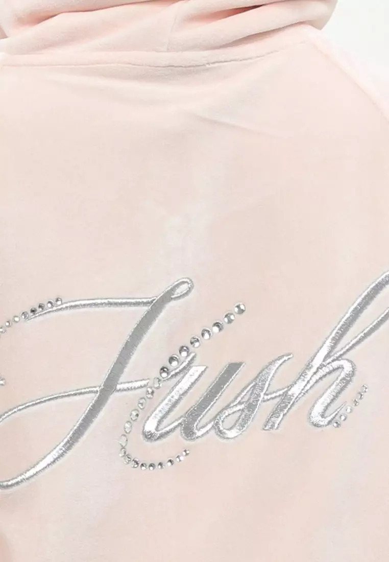 Bl Juwel Jcl Hoodie Zipped Velour Sweatshirt