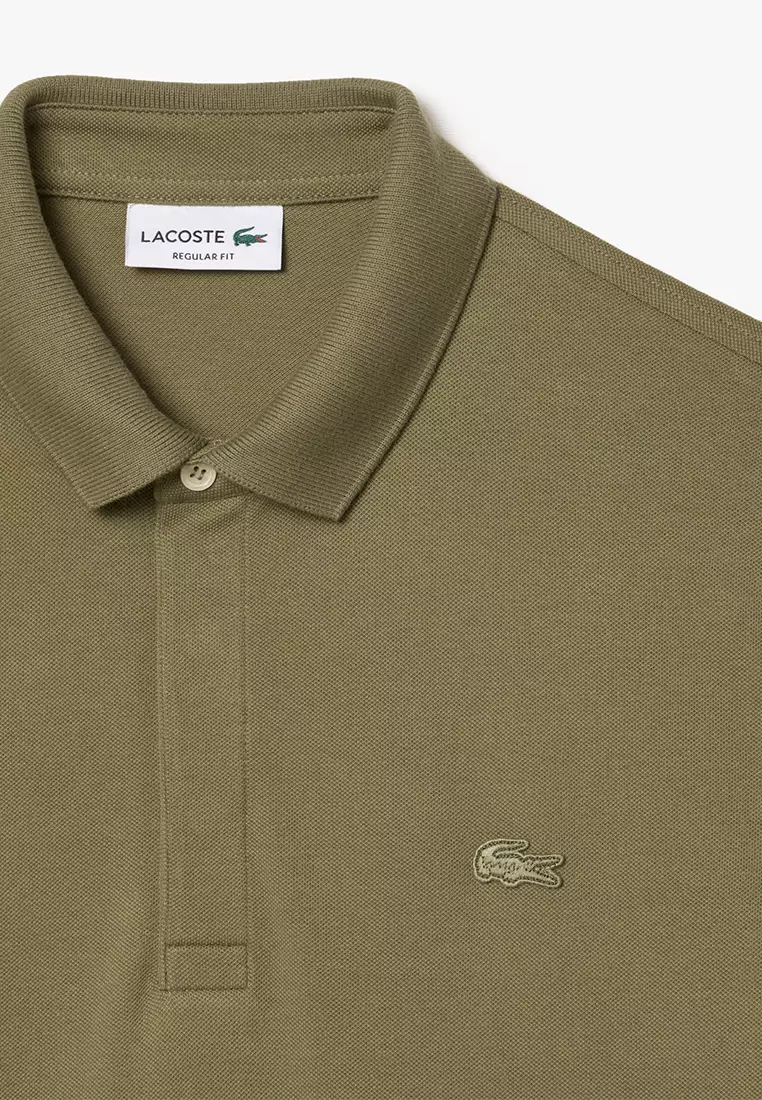 Men's Lacoste Paris Polo Shirt Regular Fit Stretch Cotton Piqué