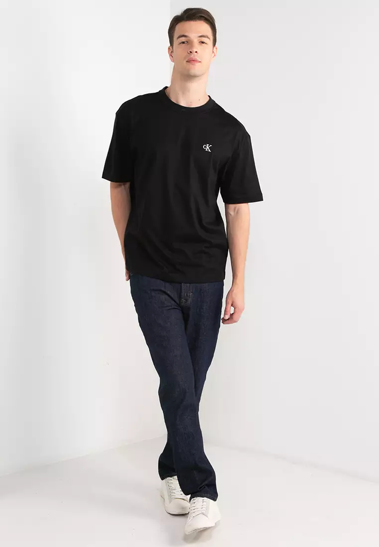 ★ ★ Here Black Archive Relaxed Fit CK Small Log Calvin Klein Men's Relaxed Fit Archive Logo Fleece Full Zip