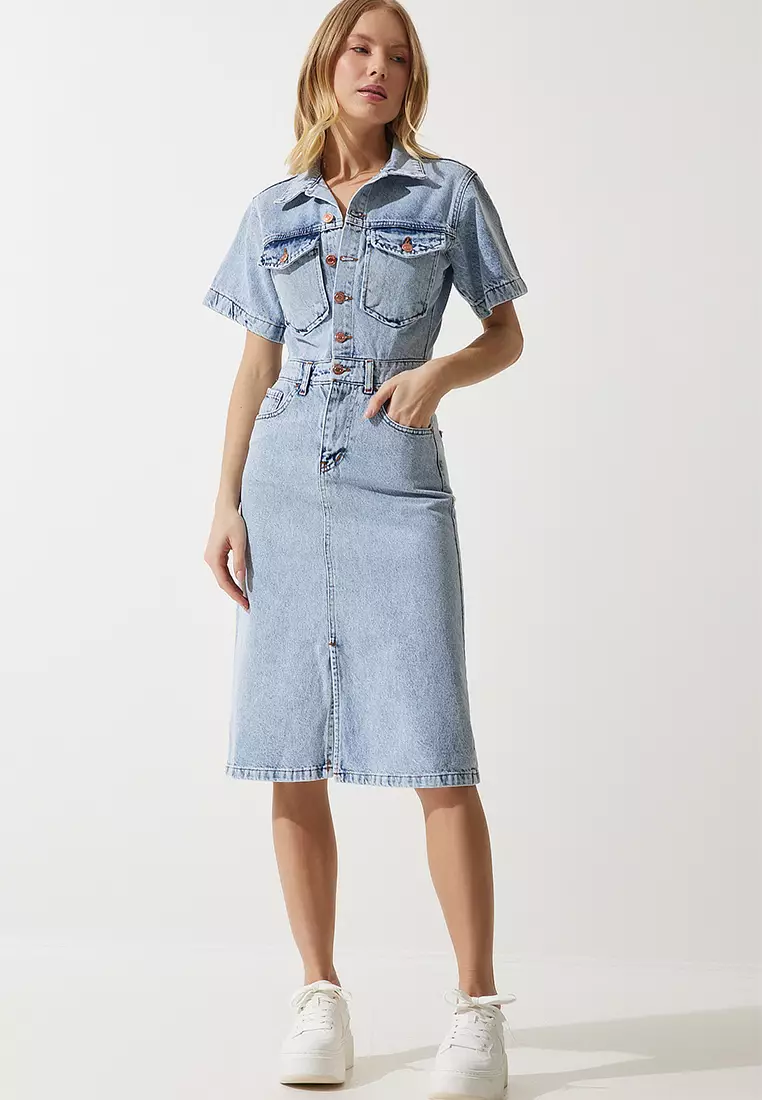 Zalora denim dress discount