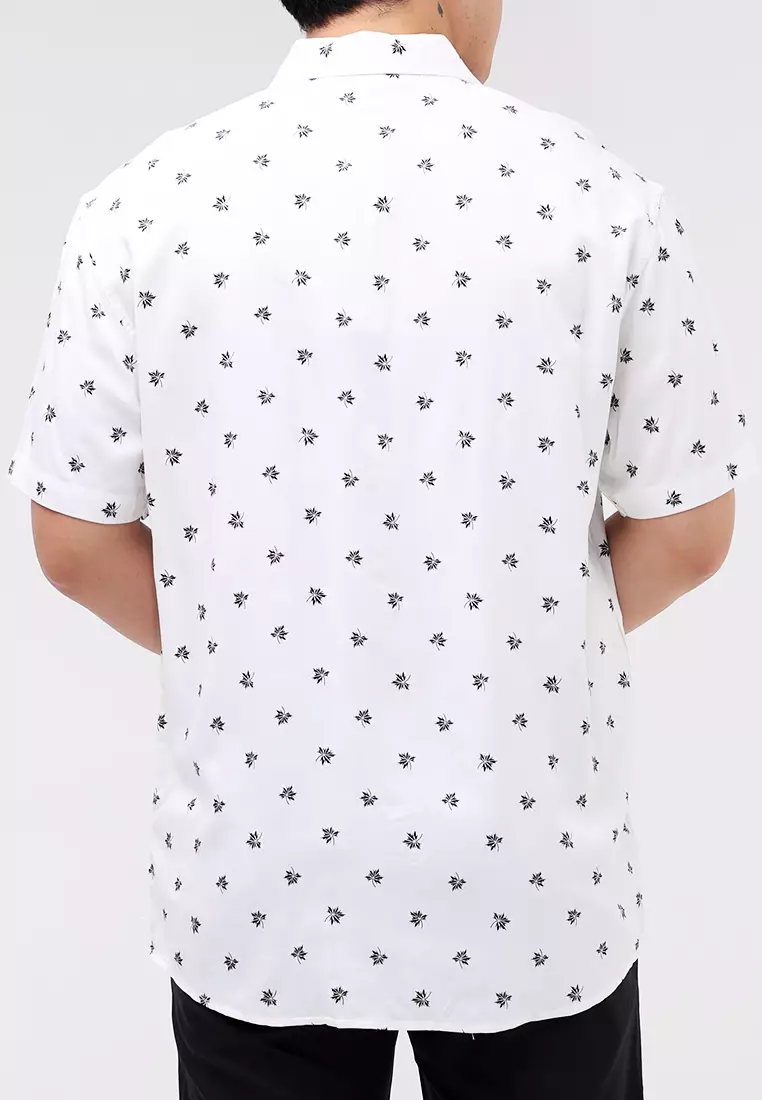 Printed Woven Polo Short Sleeves