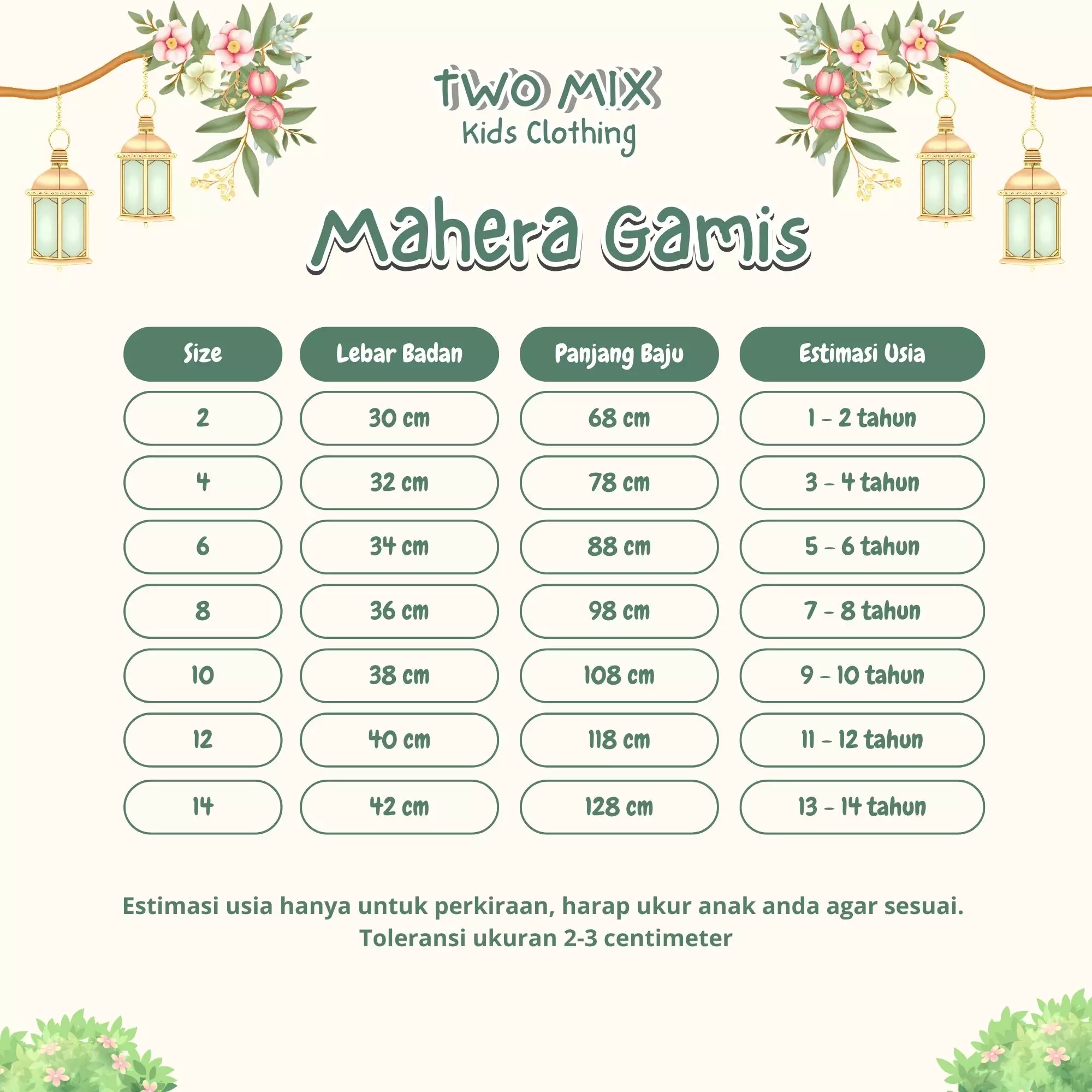 Two Mix - Mahera Gamis Raya Collection Lebaran 2025 Baju Muslim Anak Cewek 2-14 Tahun 4435 Denim