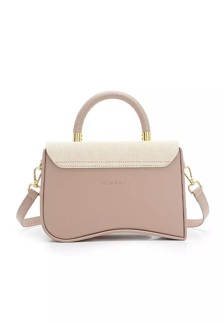 Women's Top Handle Bag / Sling Bag / Crossbody Bag - Khaki