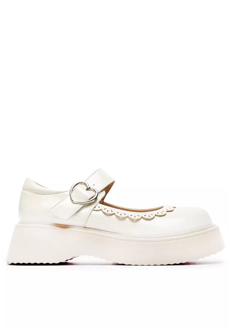 Discount on Twenty Eight Shoes  shoes - SKU: Lace Leather Mary Jane Shoes Mz20367