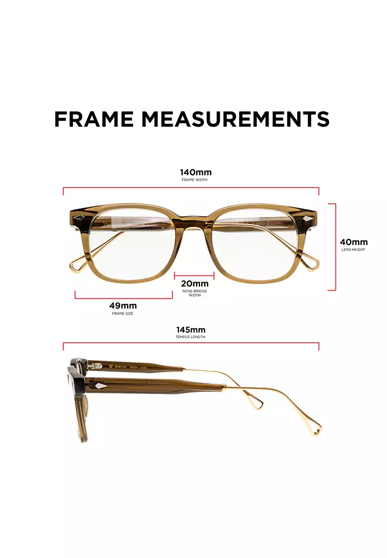 Kenzo (Acetate Eyeglasses) Anti-Radiation Computer Eyeglasses for Women/Men - Dark Ink