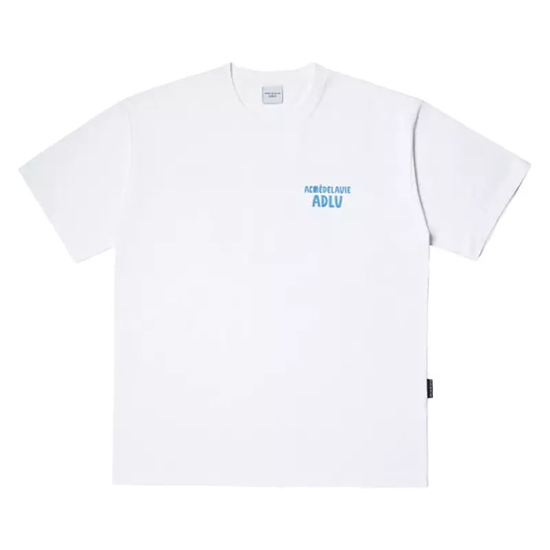 ADLV T-SHIRT MARKER BASIC LOGO WHITE BLUE