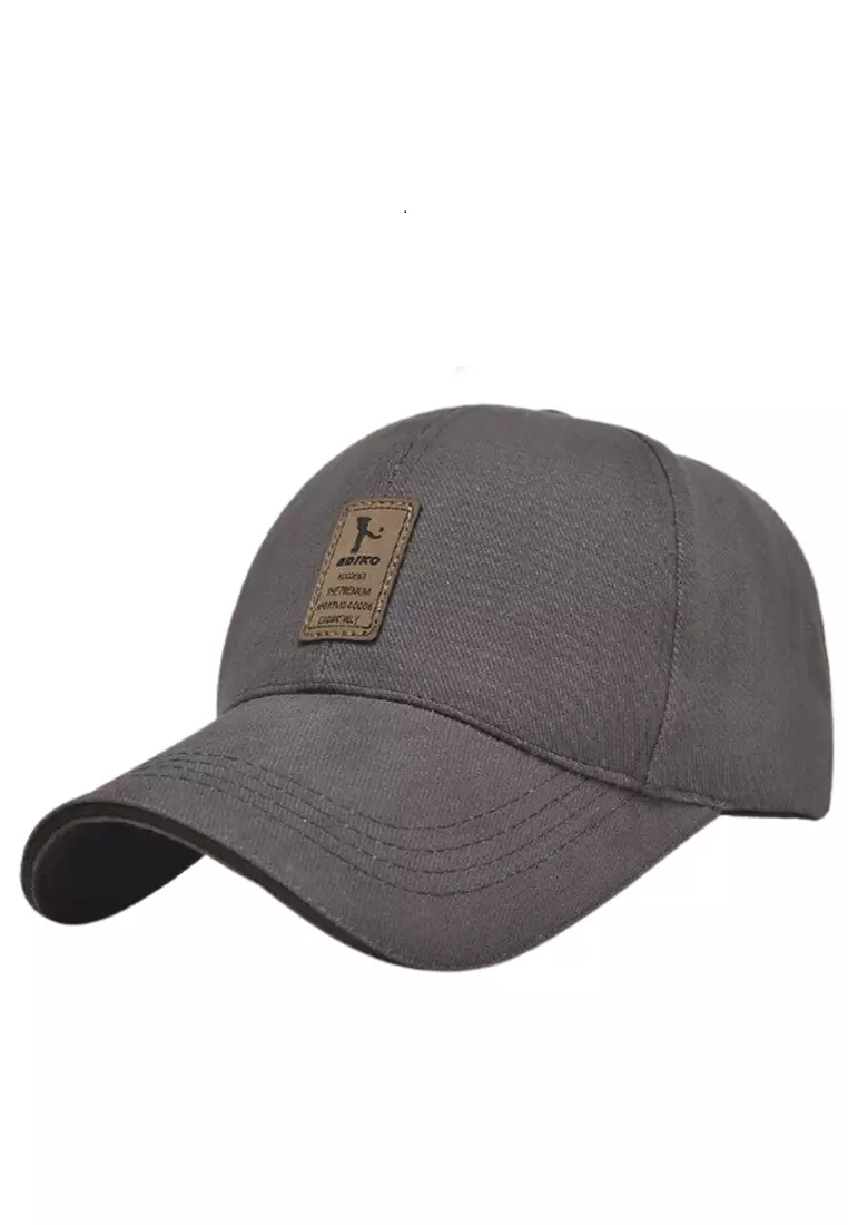 Drsh Topi Baseball Golf Pria & Wanita Logo Ediko Sport Fashion Resizable Strap Material Cotton ORIGINAL - Gray