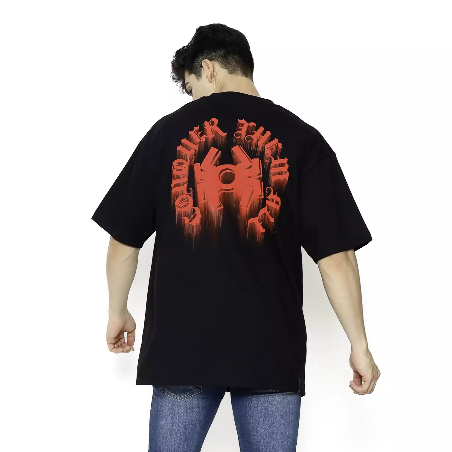 Spyderbilt Kaos lengan pendek Pria Story Oversize Men Tee Planet Surf