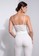 ZALORA OCCASION white Velour Ruched Bustier Cami Top F70F0AACDC86F8GS_2
