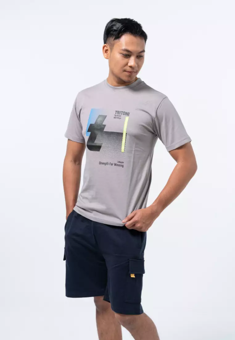 MEN'S COTTON LIFESTYLE SHORT SLEEVE GRAPHIC T-SHIRT