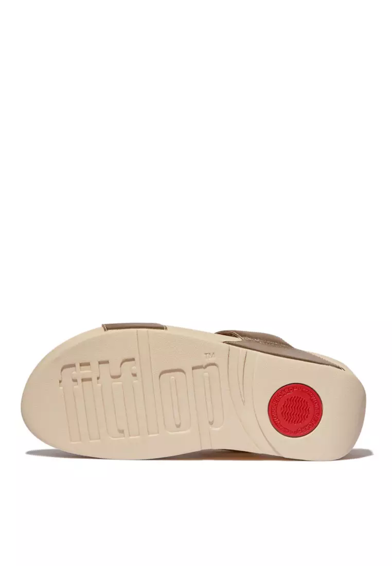 LULU Women's Leather Slides - Platino (ED4-675)