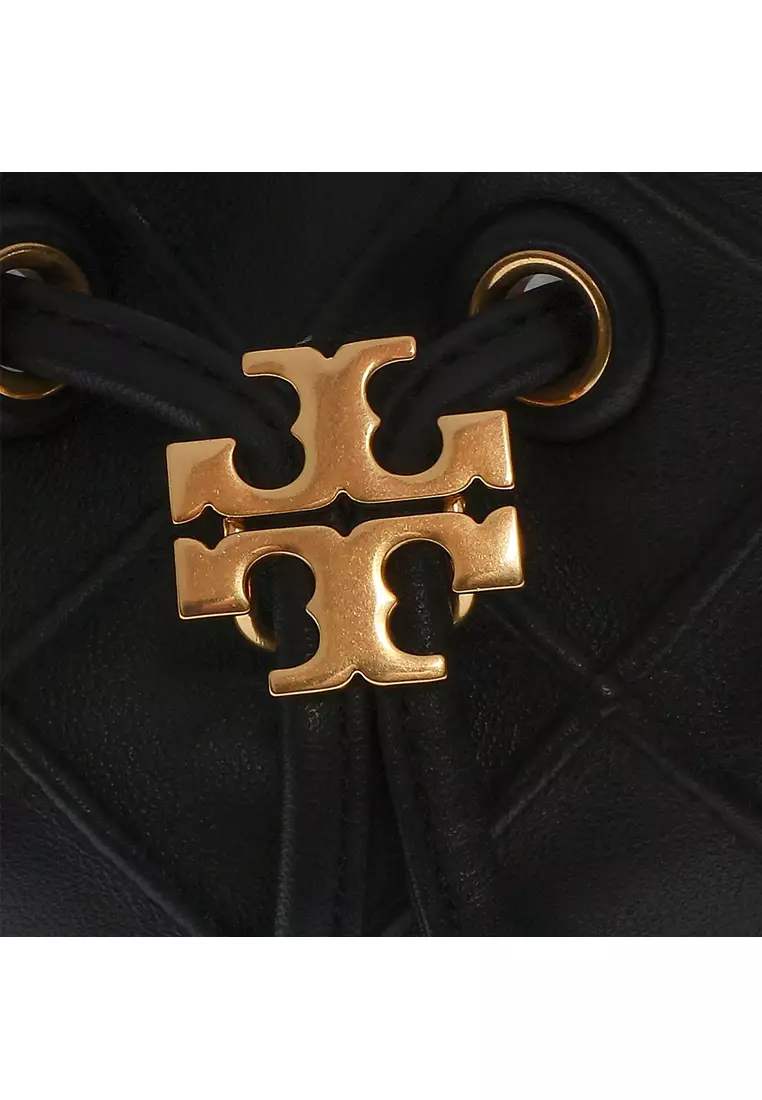 Small Fleming Soft Bucket Bag Black 142565