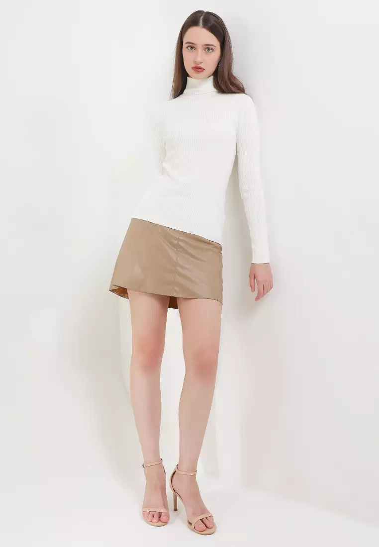 Ribbed Roll Neck Jumper