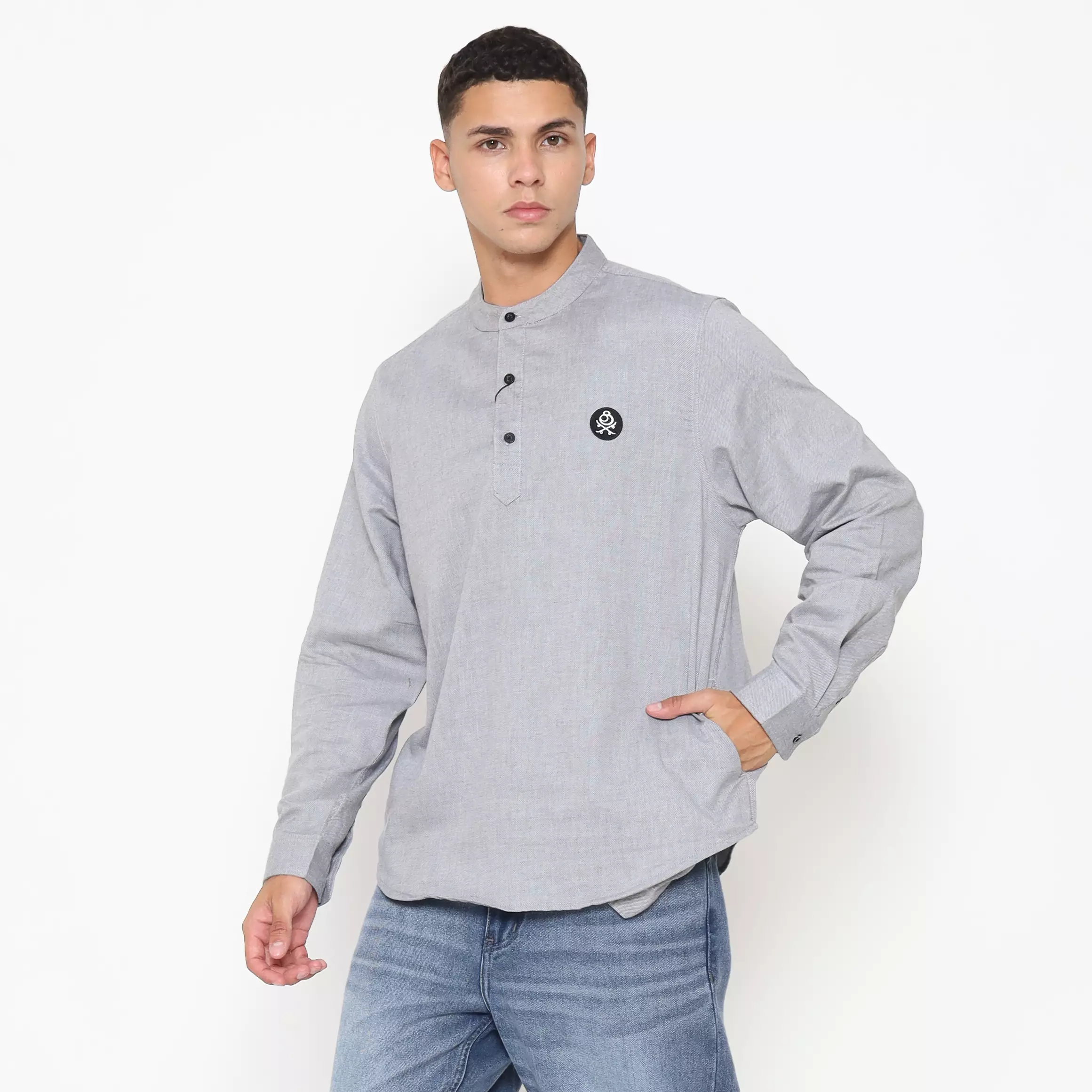 Juice Ematic Kemeja Lengan Panjang Pria Corgee Koko Men Shirt Long Planet Surf